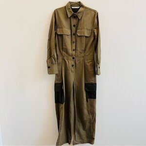 Zara Olive Green Jumpsuit